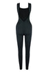 Robin Ribbed Knit Zip Up Jumpsuit